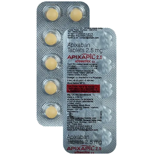 apixapil 2.5mg tablet 10's